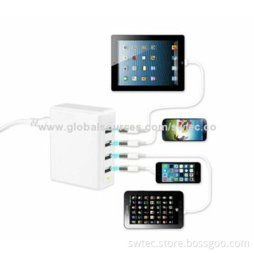 50W 4-port Family-Sized Desktop USB Charger